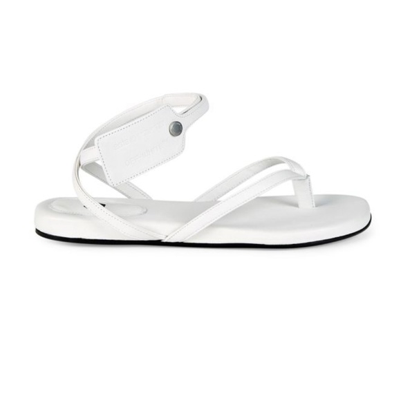 Off-White Zip-tie Leather Flat Sandals - Picture 5 of 13